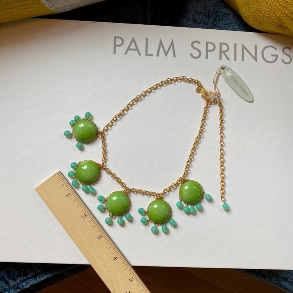 NWT David Aubrey Green Bubble Chain Statement Necklace (Original Packagi… - Picture 10 of 13